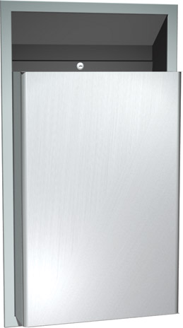 1008 waste receptacle, open, recessed  46 litres