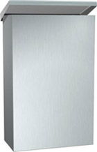 1010 waste receptacle, closed, suspended