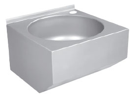 AUM 019 stainless washbasin with round inner sink