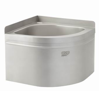 AUM 014 stainless steel washbasin designed for corner