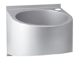 AUM 015 Wall-mounted round wash basin 