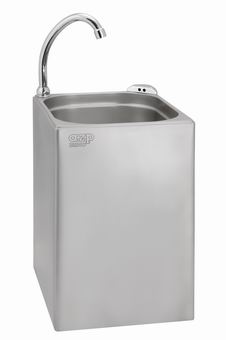 AUM 07 sensor-controlled stainless steel washbasin