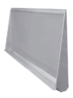BSPZ 02 wall-to-floor mounted safety stainless steel urinal trough