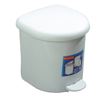 Z 105 plastic pedal bin, free standing - 6 litres