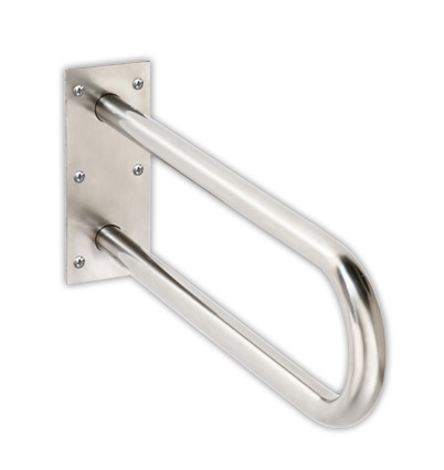IMP 01 Supportive fixed stainless U-grab handle - 813 mm