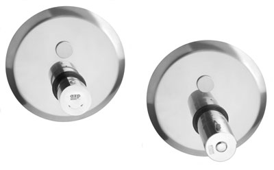AUS 12 shower mixer with thermostatic valve and piezo control