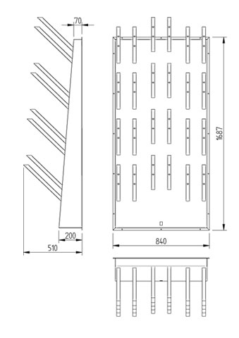 Figure - ASO 04 dryer with komaxit surface finish for 12 pairs of shoes
