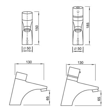 Figure - AUM 16 automatic sensor-controlled tap
