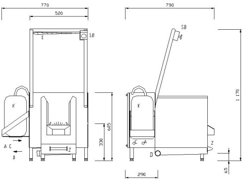 Figure - RMP 02 automatic washing system for soles