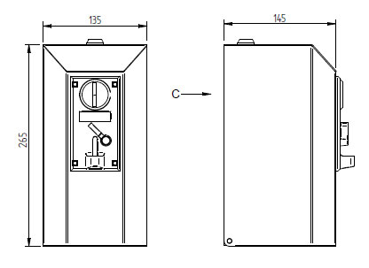 Figure - MAD 5 slot machine for door opening – wall-mounted